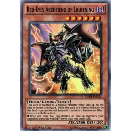 Red-Eyes Archfiend of Lightning (Super Rare) – Clash of Rebellions | Carta YUGIOH en México
