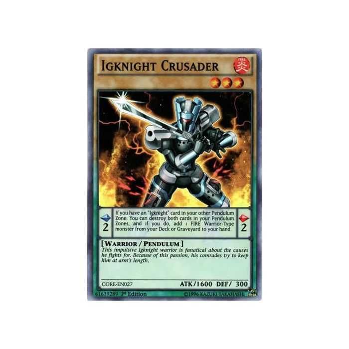 Igknight Crusader (Super Rare) – Clash of Rebellions | Carta YUGIOH en México