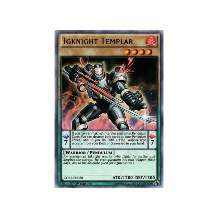 Igknight Templar (Ultra Rare) – Clash of Rebellions | Carta YUGIOH en México