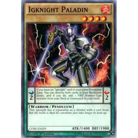 Igknight Paladin (Common) – Clash of Rebellions | Carta YUGIOH en México