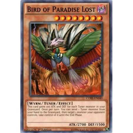 Bird of Paradise Lost (Common) – Clash of Rebellions | Carta YUGIOH en México