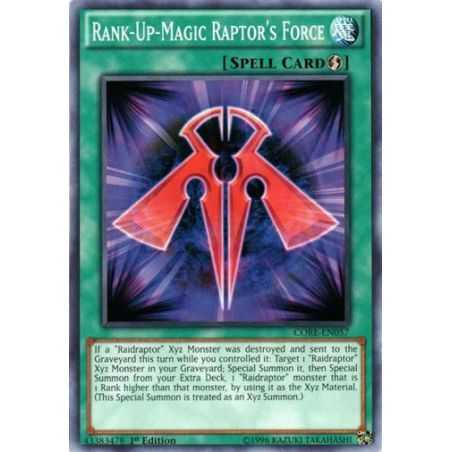 Rank-Up-Magic Raptor's Force (Common) – Clash of Rebellions | Carta YUGIOH en México