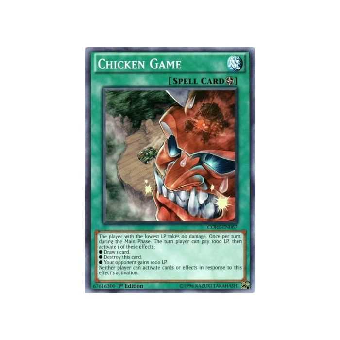 Chicken Game (Common) – Clash of Rebellions | Carta YUGIOH en México