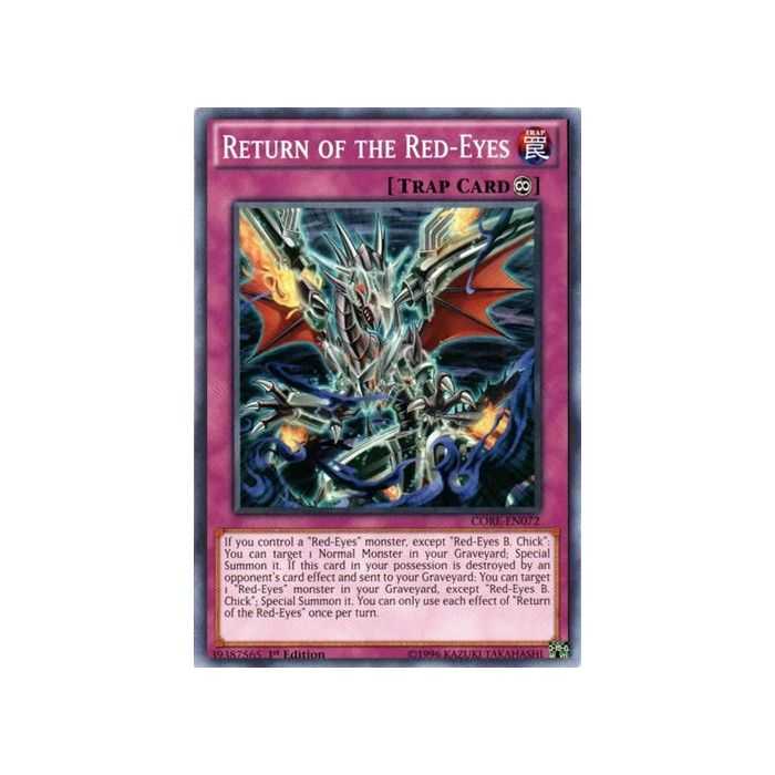 Return of the Red-Eyes (Common) – Clash of Rebellions | Carta YUGIOH en México