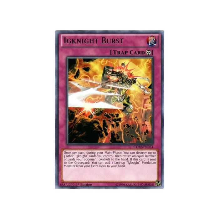 Igknight Burst (Rare) – Clash of Rebellions | Carta YUGIOH en México