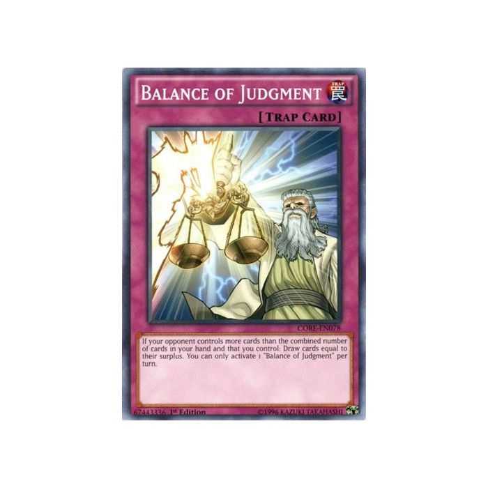 Balance of Judgment (Common) – Clash of Rebellions | Carta YUGIOH en México