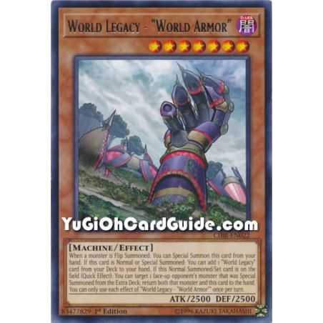 World Legacy - World Armor"" (Super Rare) – Circuit Break | Carta YUGIOH en México