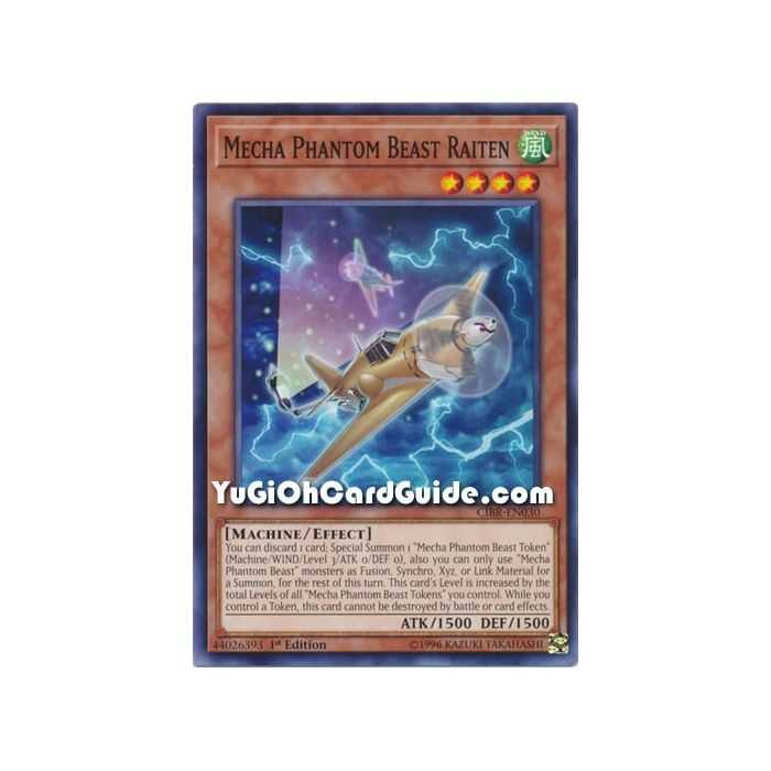 Mecha Phantom Beast Raiten (Common) – Circuit Break | Carta YUGIOH en México