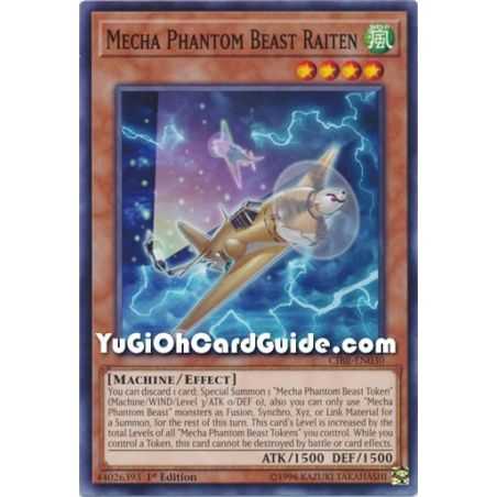Mecha Phantom Beast Raiten (Common) – Circuit Break | Carta YUGIOH en México
