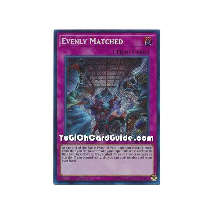 Evenly Matched (Secret Rare) – Circuit Break | Carta YUGIOH en México