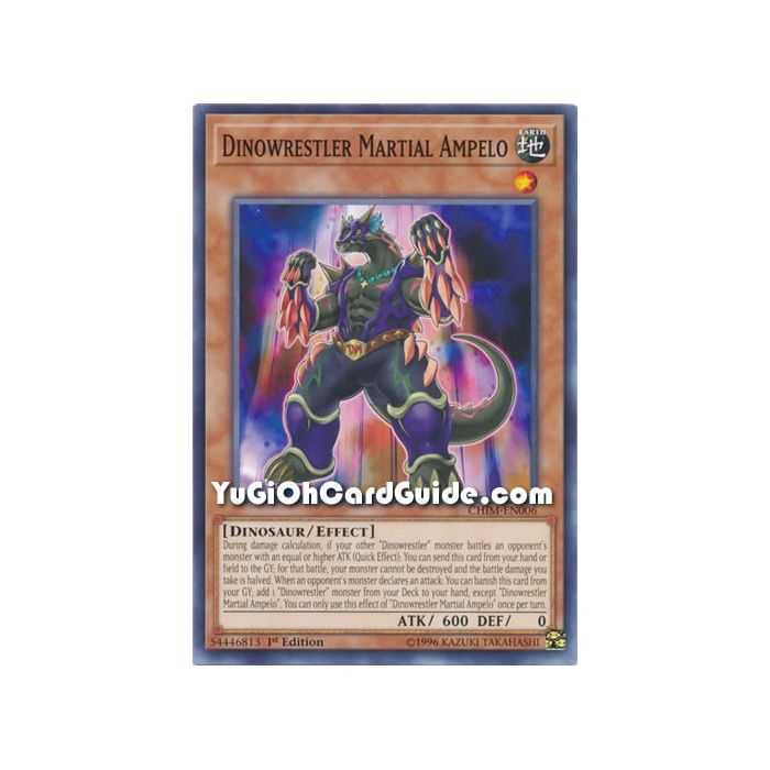 Dinowrestler Martial Ampelo (Common) – Chaos Impact | Carta YUGIOH en México