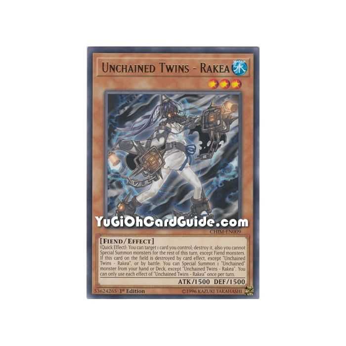 Unchained Twins - Rakea (Rare) – Chaos Impact | Carta YUGIOH en México