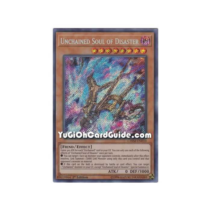 Unchained Soul of Disaster (Secret Rare) – Chaos Impact | Carta YUGIOH en México
