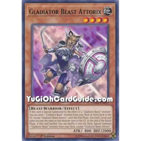 Gladiator Beast Attorix (Rare) – Chaos Impact | Carta YUGIOH en México