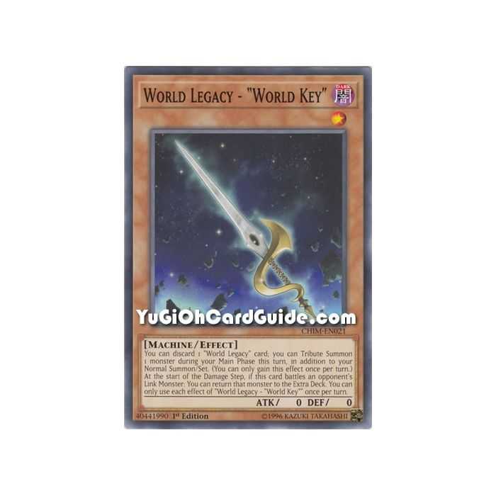 World Legacy - "World Key" (Common) – Chaos Impact | Carta YUGIOH en México