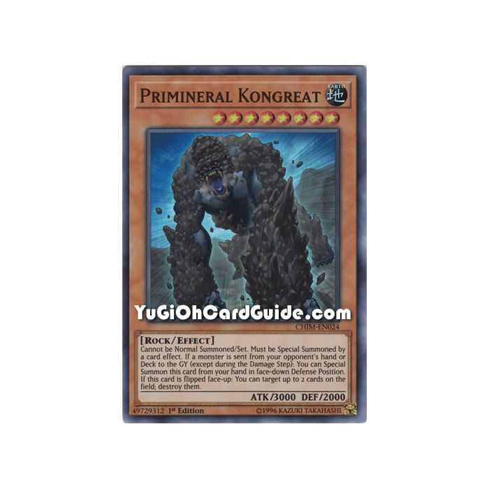 Primineral Kongreat (Super Rare) – Chaos Impact | Carta YUGIOH en México