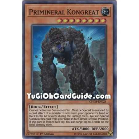 Primineral Kongreat (Super Rare) – Chaos Impact | Carta YUGIOH en México