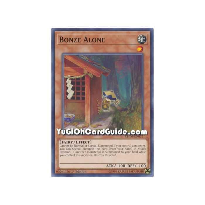 Bonze Alone (Common) – Chaos Impact | Carta YUGIOH en México