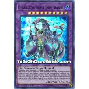 Gladiator Beast Domitianus (Super Rare) – Chaos Impact | Carta YUGIOH en México