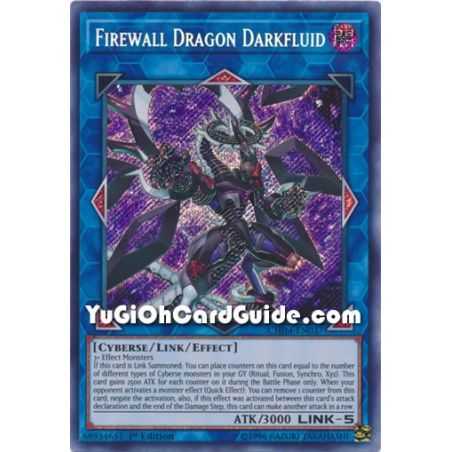 Firewall Dragon Darkfluid (Secret Rare) – Chaos Impact | Carta YUGIOH en México