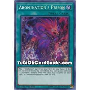 Abomination's Prison (Secret Rare) – Chaos Impact | Carta YUGIOH en México