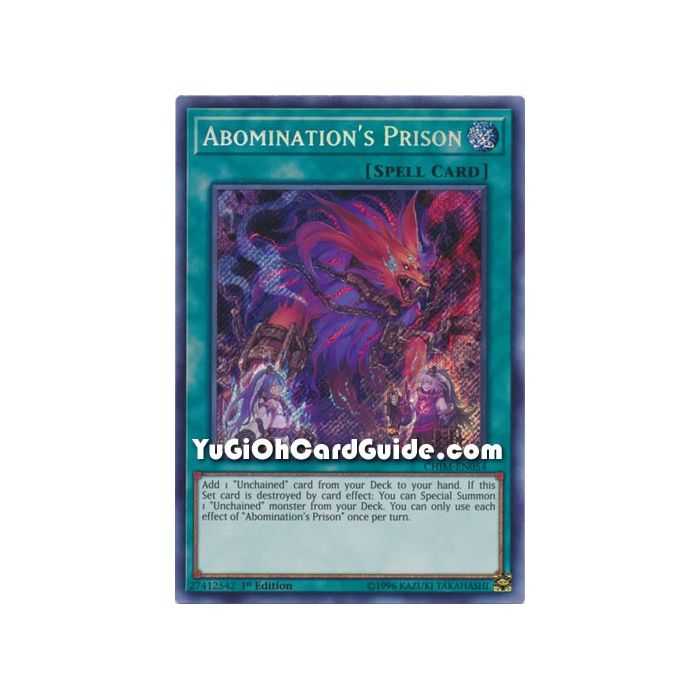 Abomination's Prison (Secret Rare) – Chaos Impact | Carta YUGIOH en México