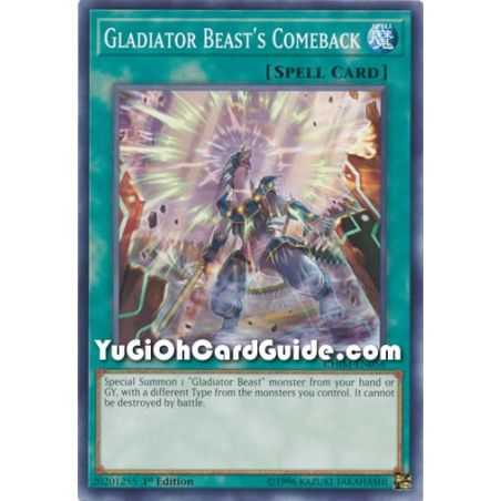 Gladiator Beast's Comeback (Common) – Chaos Impact | Carta YUGIOH en México