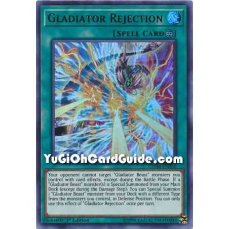 Gladiator Rejection (Ultra Rare) – Chaos Impact | Carta YUGIOH en México