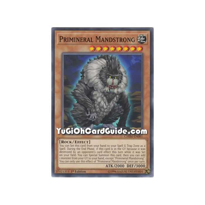 Primineral Mandstrong (Common) – Chaos Impact | Carta YUGIOH en México