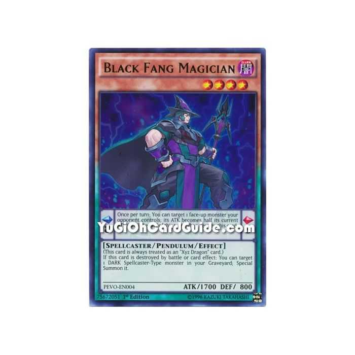 Black Fang Magician (Ultra Rare) – Pendulum Evolution | Carta YUGIOH en México