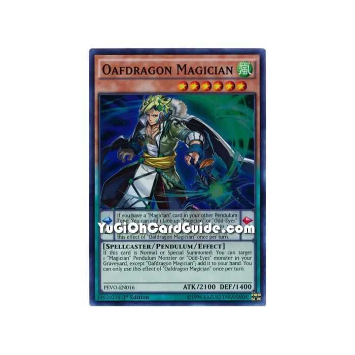 Oafdragon Magician (Super Rare) – Pendulum Evolution | Carta YUGIOH en México