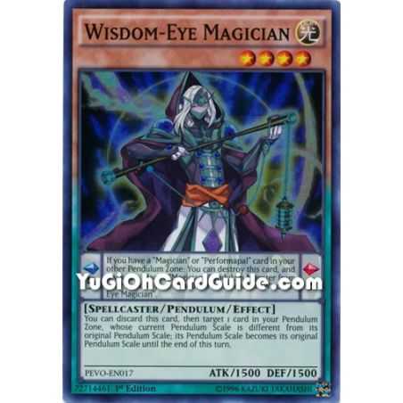 Wisdom-Eye Magician (Super Rare) – Pendulum Evolution | Carta YUGIOH en México