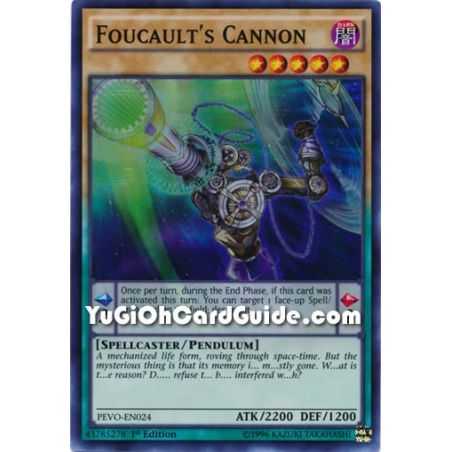 Foucaults Cannon (Super Rare) – Pendulum Evolution | Carta YUGIOH en México