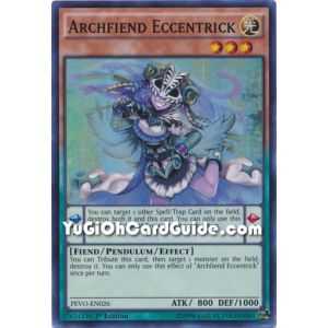 Archfiend Eccentrick (Super Rare) – Pendulum Evolution | Carta YUGIOH en México