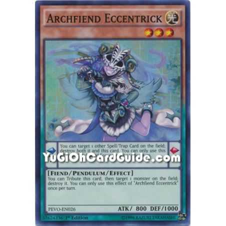 Archfiend Eccentrick (Super Rare) – Pendulum Evolution | Carta YUGIOH en México