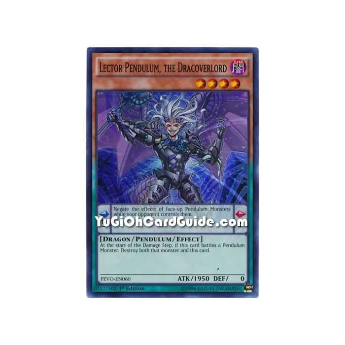 Lector Pendulum, the Dracoverlord (Super Rare) – Pendulum Evolution | Carta YUGIOH en México