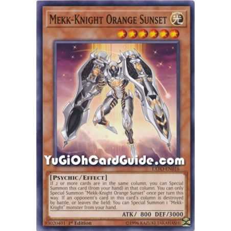 Mekk-Knight Orange Sunset (Common) – Extreme Force | Carta YUGIOH en México