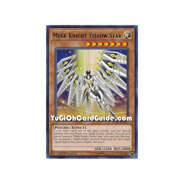 Mekk-Knight Yellow Star (Rare) – Extreme Force | Carta YUGIOH en México