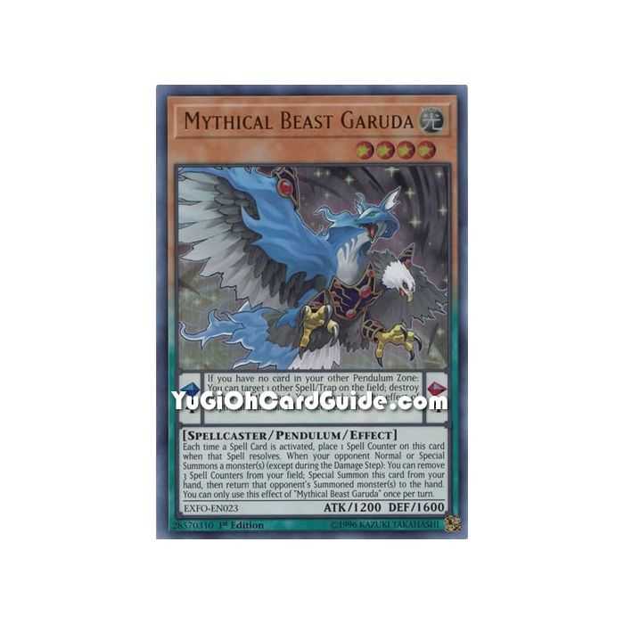 Mythical Beast Garuda (Ultra Rare) – Extreme Force | Carta YUGIOH en México