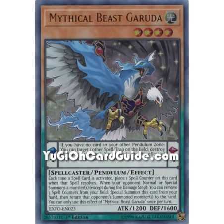 Mythical Beast Garuda (Ultra Rare) – Extreme Force | Carta YUGIOH en México