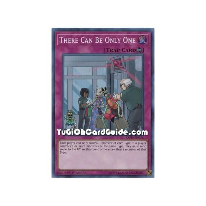 There Can Be Only One (Super Rare) – Extreme Force | Carta YUGIOH en México