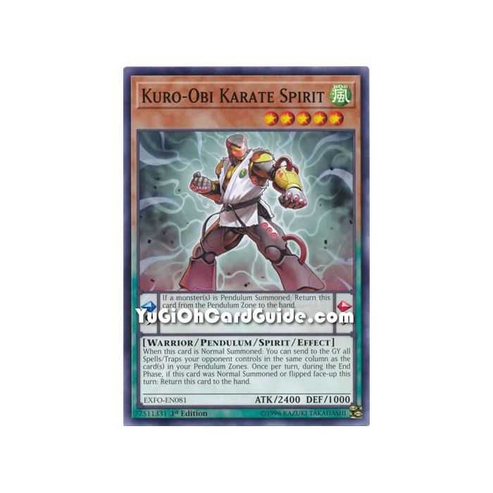 Kuro - Obi Karate Spirit (Common) – Extreme Force | Carta YUGIOH en México