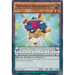Performapal Handstandaccoon (Common) – Raging Tempest | Carta YUGIOH en México