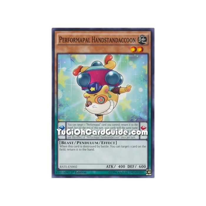 Performapal Handstandaccoon (Common) – Raging Tempest | Carta YUGIOH en México
