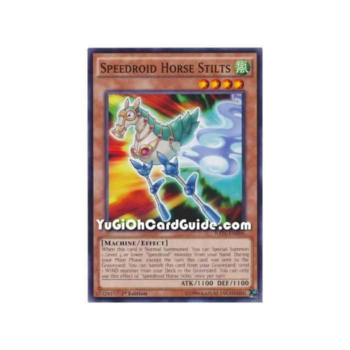 Speedroid Horse Stilts (Common) – Raging Tempest | Carta YUGIOH en México