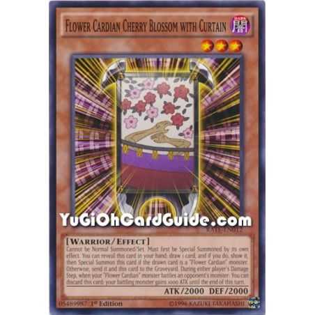 Flower Cardian Cherry Blossom with Curtain (Common) – Raging Tempest | Carta YUGIOH en México