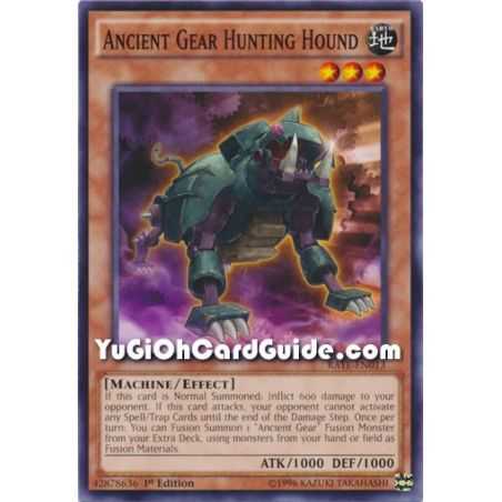 Ancient Gear Hunting Hound (Common) – Raging Tempest | Carta YUGIOH en México