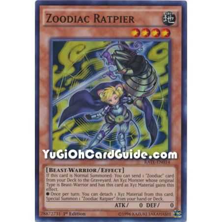 Zoodiac Ratpier (Super Rare) – Raging Tempest | Carta YUGIOH en México
