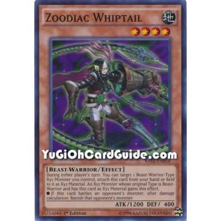 Zoodiac Whiptail (Super Rare) – Raging Tempest | Carta YUGIOH en México