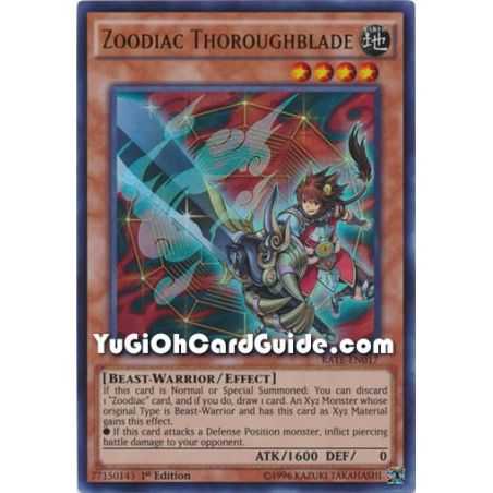 Zoodiac Thoroughblade (Ultra Rare) – Raging Tempest | Carta YUGIOH en México